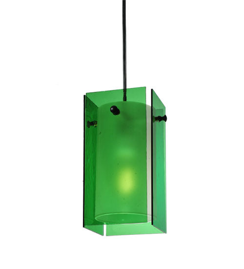 5"Sq Metro Green Quadrato Mini Pendant