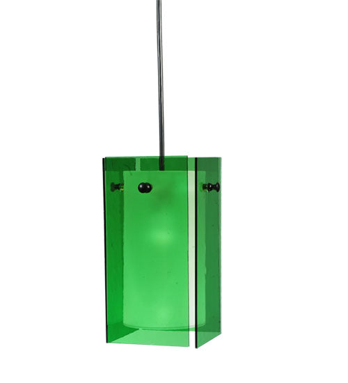 5"Sq Metro Green Quadrato Mini Pendant