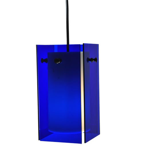 5" Square Metro Blue Quadrato Mini Pendant