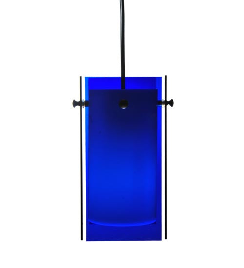 5" Square Metro Blue Quadrato Mini Pendant