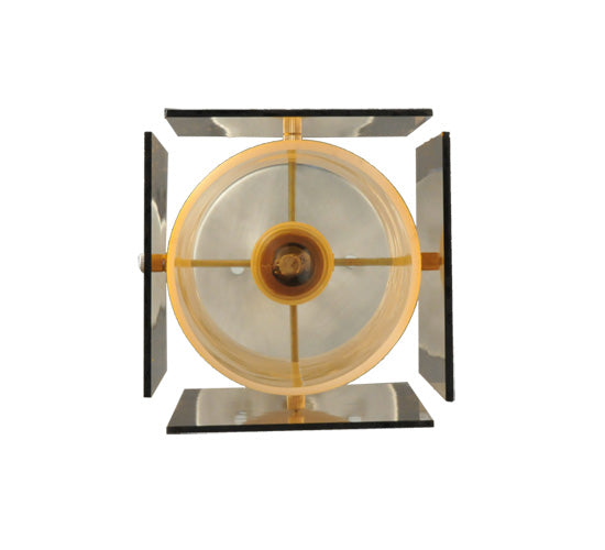 5"Sq Metro Amber Quadrato Mini Pendant