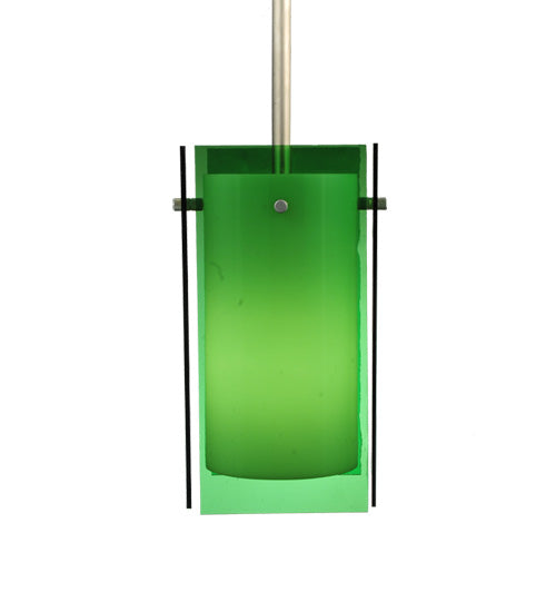 5"Sq Metro Green Quadrato Mini Pendant