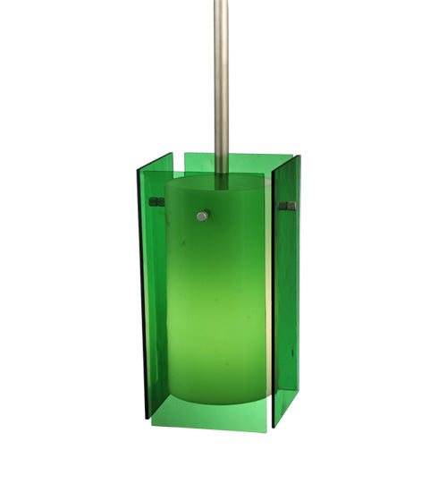 5"Sq Metro Green Quadrato Mini Pendant