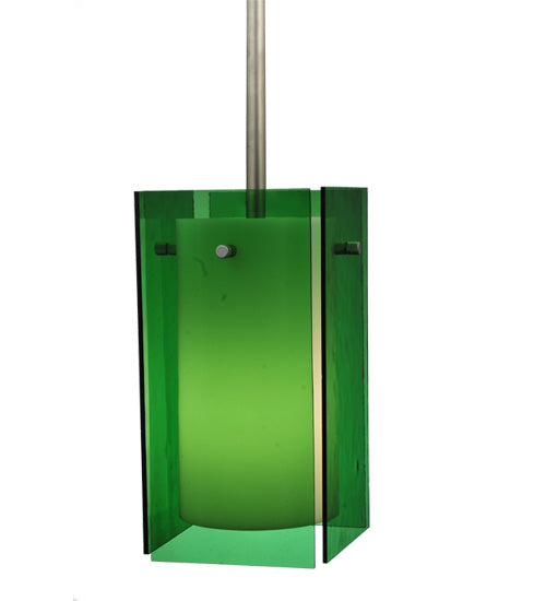 5"Sq Metro Green Quadrato Mini Pendant