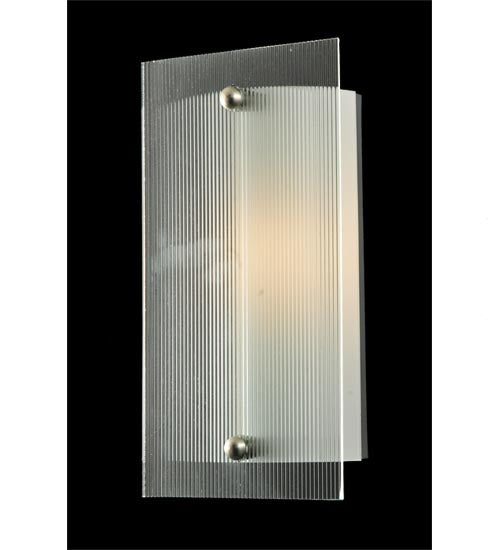 6"W Metro Reeded Quadrato Wall Sconce