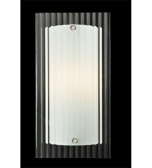 6"W Metro Fluted Quadrato Wall Sconce