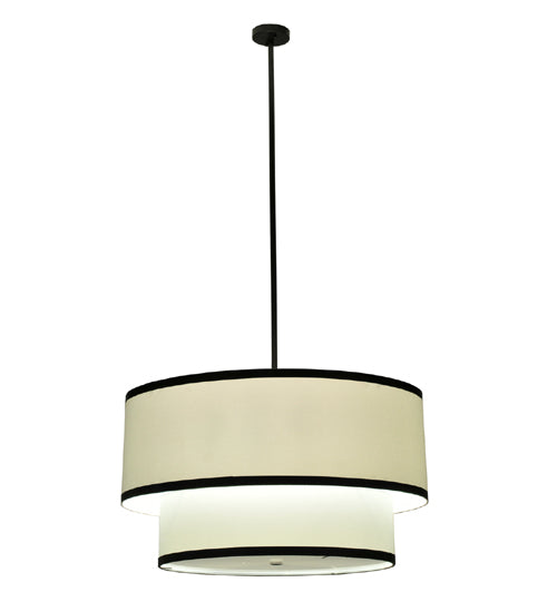 36"W Cilindro 2 Tier Textrene Pendant