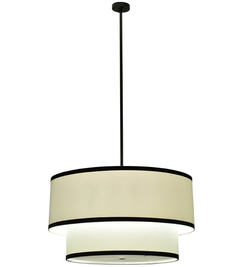 36"W Cilindro 2 Tier Textrene Pendant