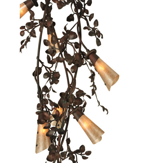 54"W Vinca Vine 30 Lt Chandelier