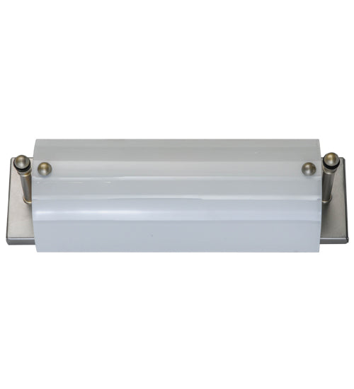 16" Wide Quadrato Fluted Glass Vanity Light