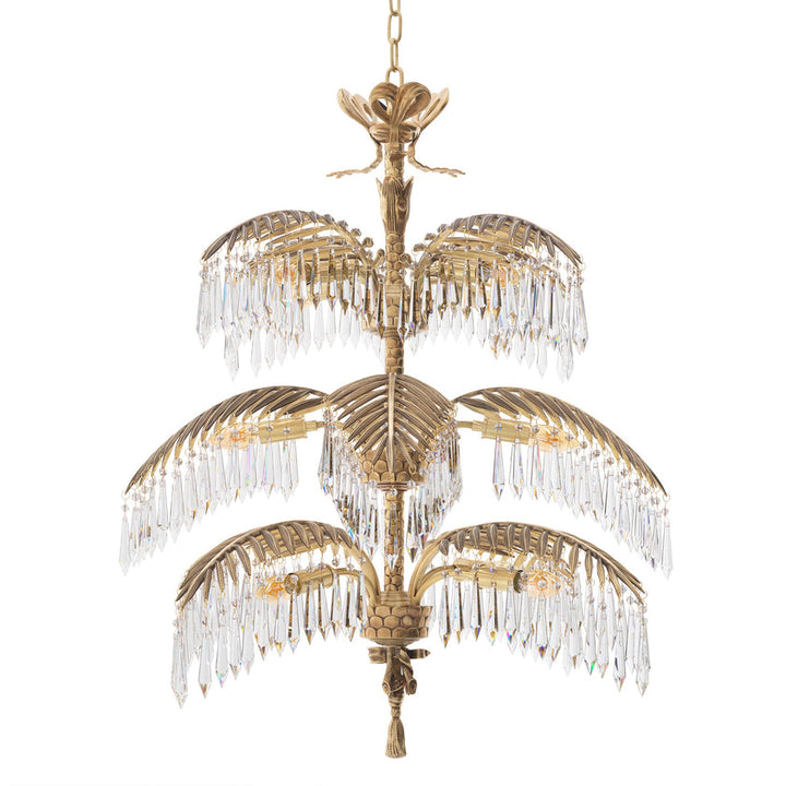 Chandelier Hildebrandt L Vintage Brass Finish