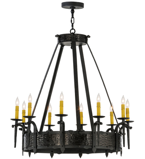 35"W Costello 10 Lt Chandelier