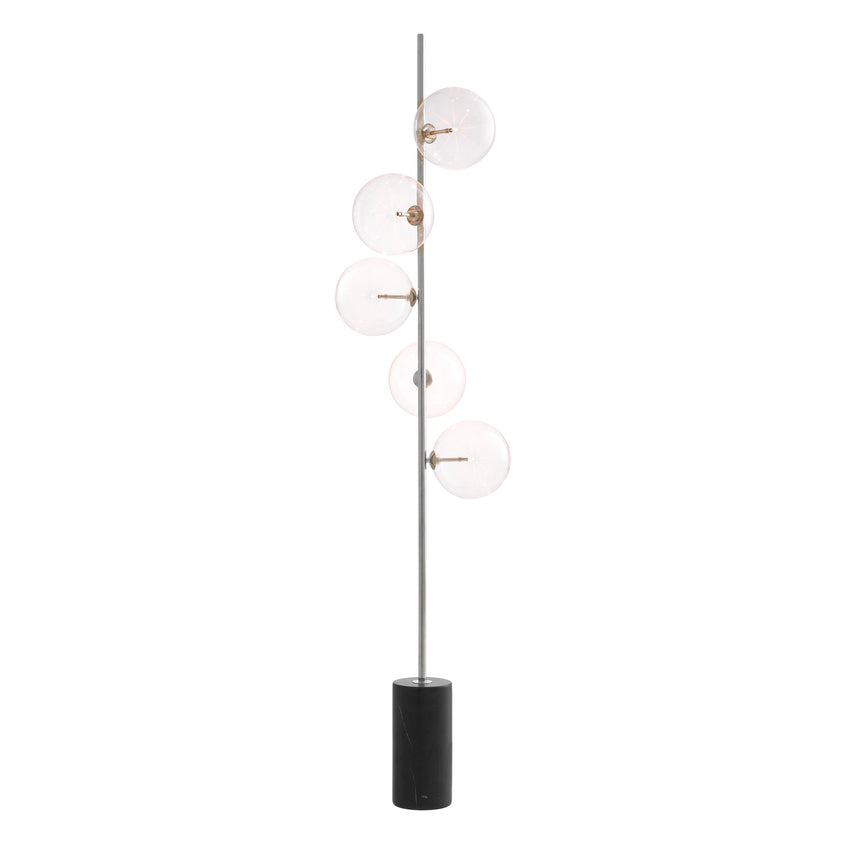 Floor Lamp Tempo Nickel Finish