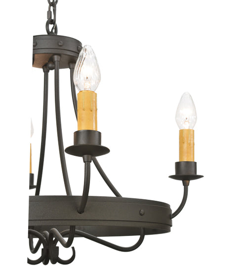 25" Wide Franciscan 4 Light Chandelier