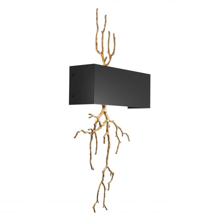 Wall Lamp Sorento Antique Brass Finish