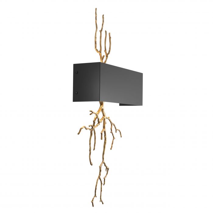 Wall Lamp Sorento Antique Brass Finish