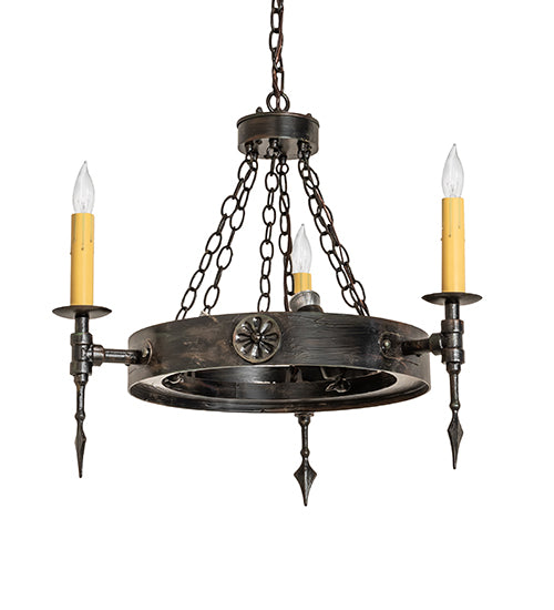 27" Wide Warwick 6 Light Chandelier