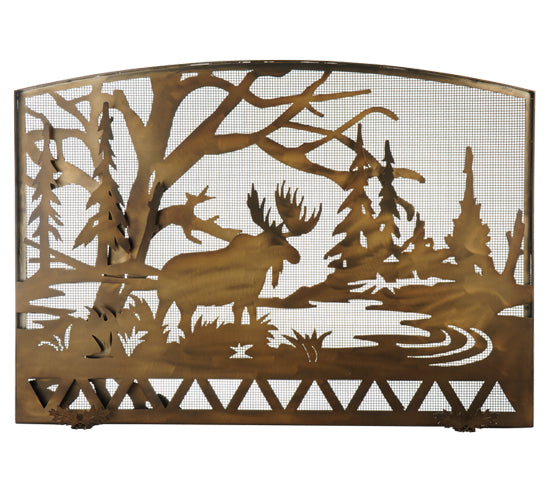 47"W X 38"H Moose Creek Arched Fireplace Screen