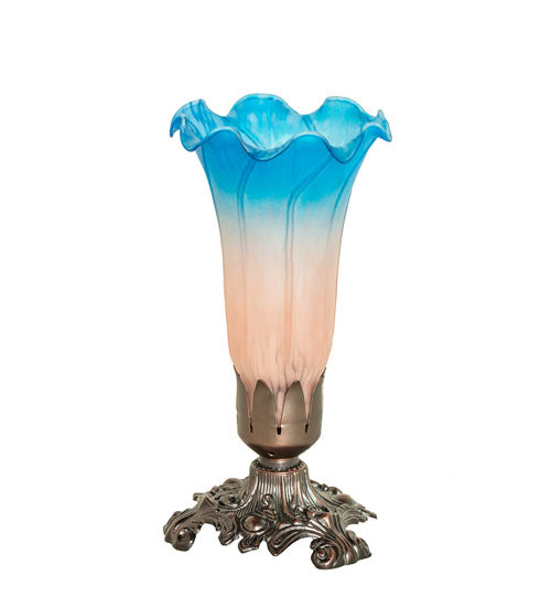 8" High Pink/Blue Accent Lamp