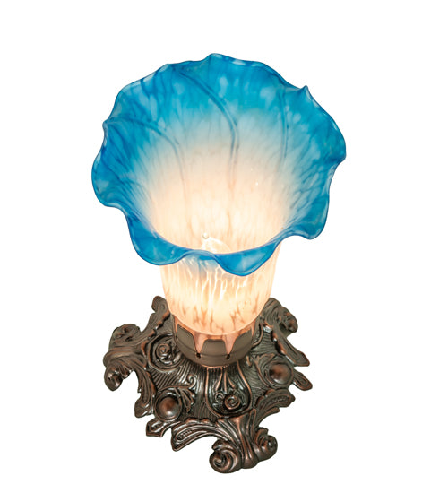 8" High Pink/Blue Accent Lamp