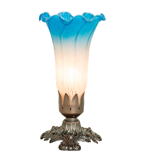 8" High Pink/Blue Accent Lamp