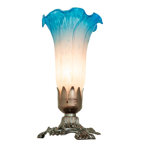 8" High Pink/Blue Accent Lamp