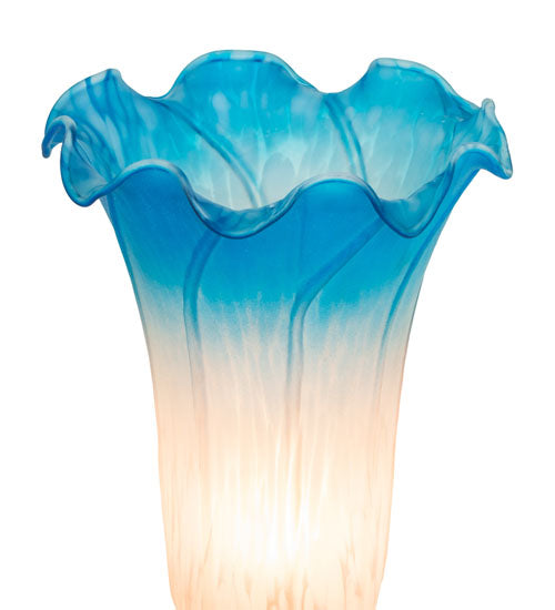 8" High Pink/Blue Accent Lamp