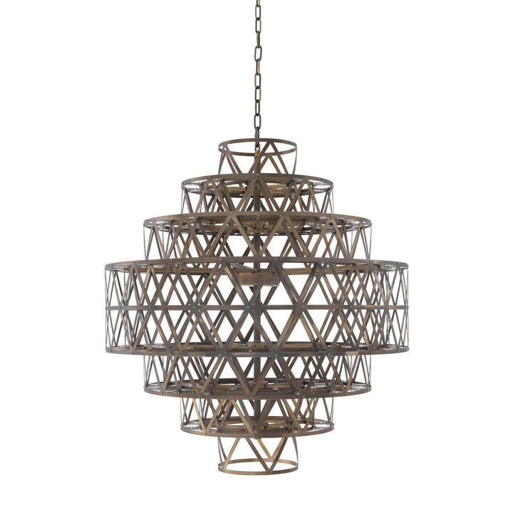 Chandelier Clinton Antique Brass Finish