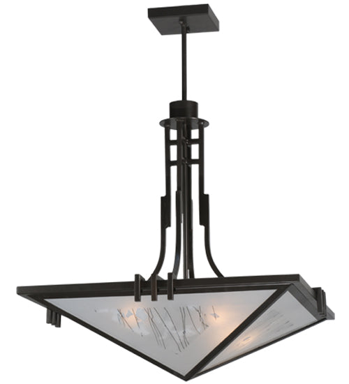 27" Square Lineage Metro Fusion Inverted Pendant