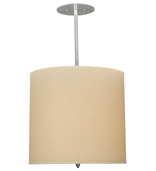 18"W Cilindro Beige Textrene Pendant