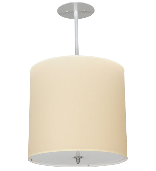 18"W Cilindro Beige Textrene Pendant