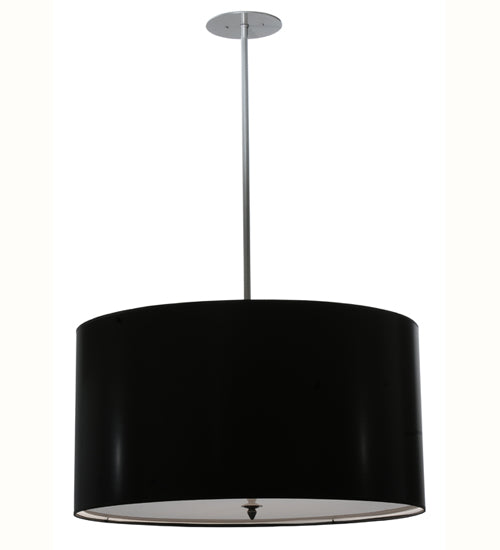 32"W Cilindro Black Paper Pendant