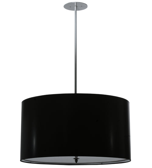 32"W Cilindro Black Paper Pendant