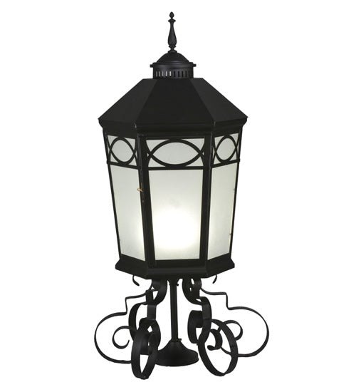 16"W Restored Taft 1 Lt Lantern Post Mount