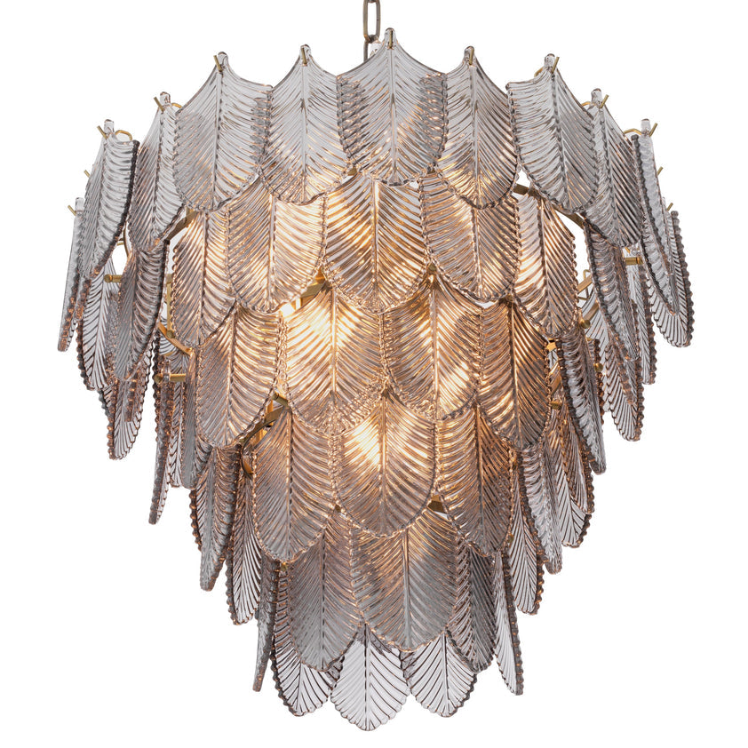 Chandelier Verbier S Light Brushed Brass Finish