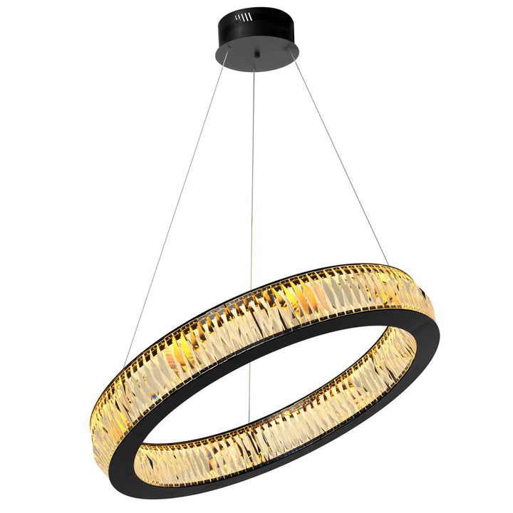 Chandelier Vancouver Black Finish L