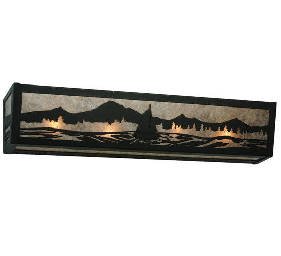 30"W Sailboat Mountain View Vanity Light