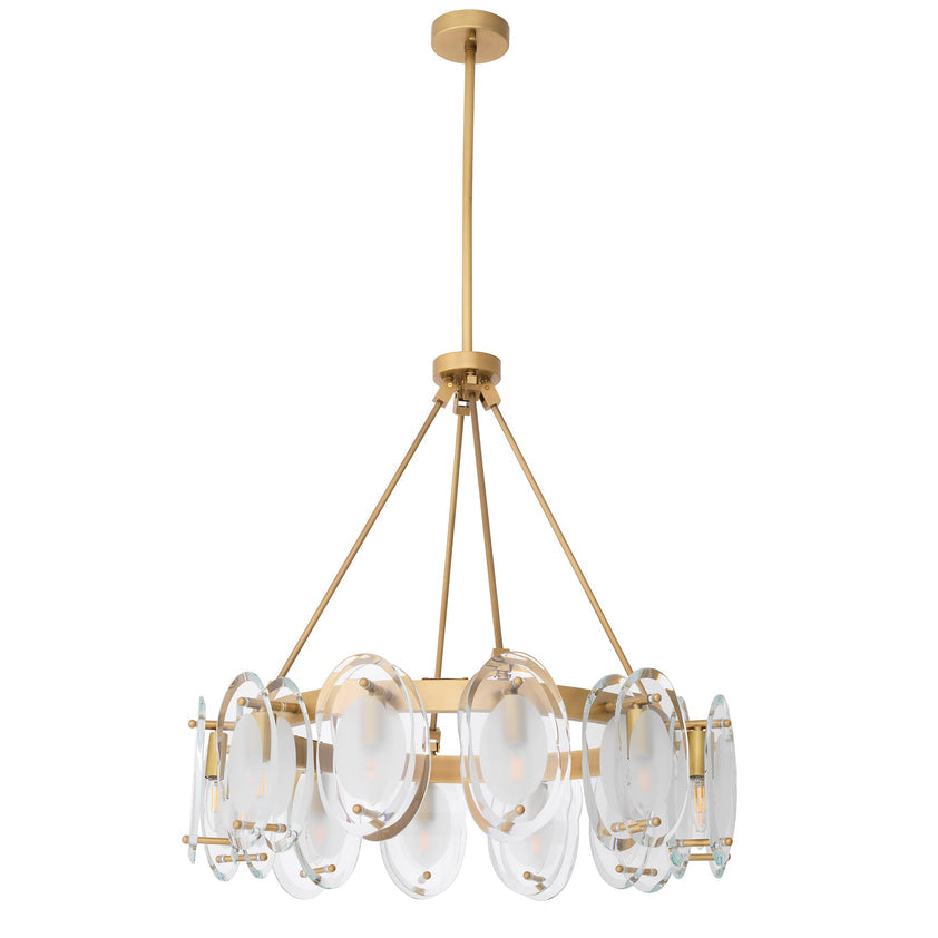 Chandelier Sublime Antique Brass Finish UL