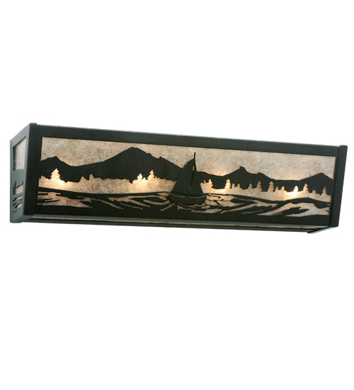 24"W Sailboat Mountain View Vanity Light