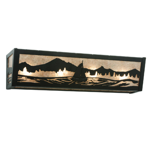 24"W Sailboat Mountain View Vanity Light