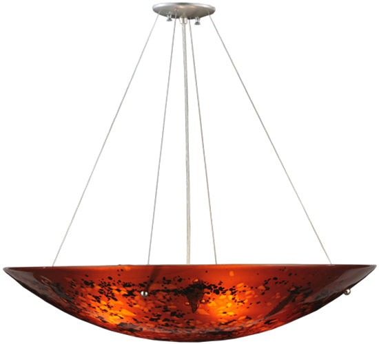 30"W Metro Fusion The Rock Glass Inverted Pendant