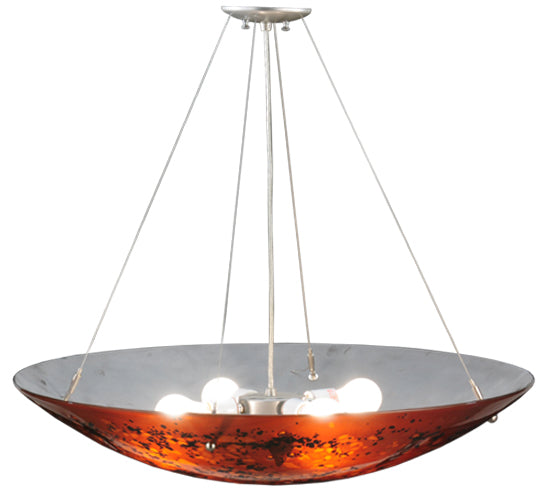 30"W Metro Fusion The Rock Glass Inverted Pendant