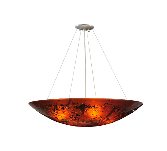 30"W Metro Fusion The Rock Glass Inverted Pendant