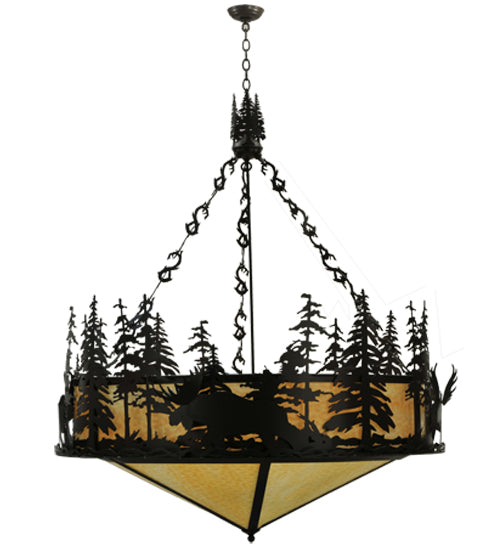 56"W Moose At Dusk Inverted Pendant