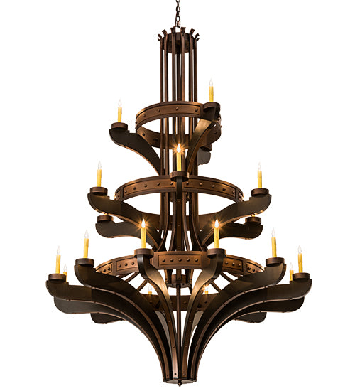 62"W Castilla 21 Lt Three Tier Chandelier