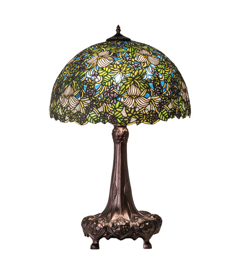 31" High Trillium & Violet Table Lamp