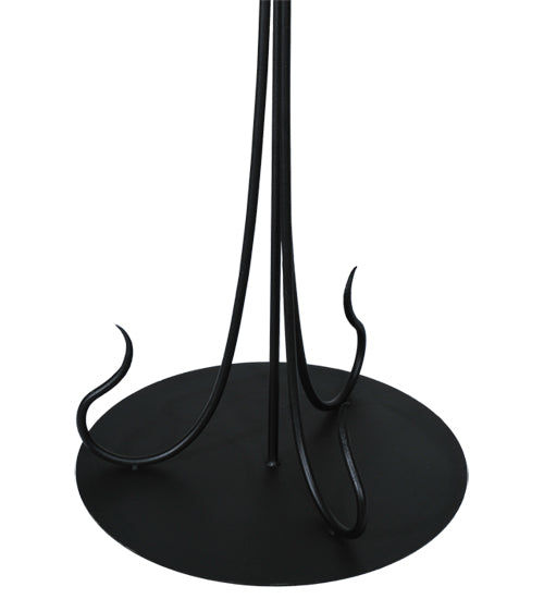 65"H Wrought Iron Serpentine Floorbase Hardware