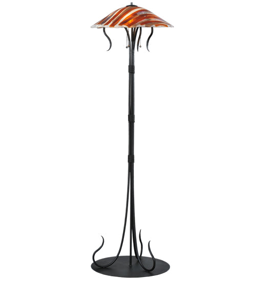 65"H Marina Fused Glass Floor Lamp