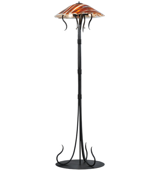 65"H Marina Fused Glass Floor Lamp