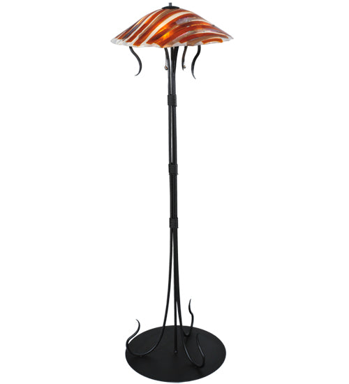 65"H Marina Fused Glass Floor Lamp